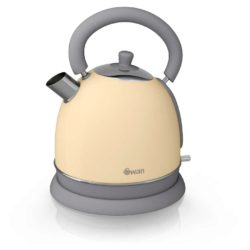 Swan Retro 1.8L Dome Kettle – Cream